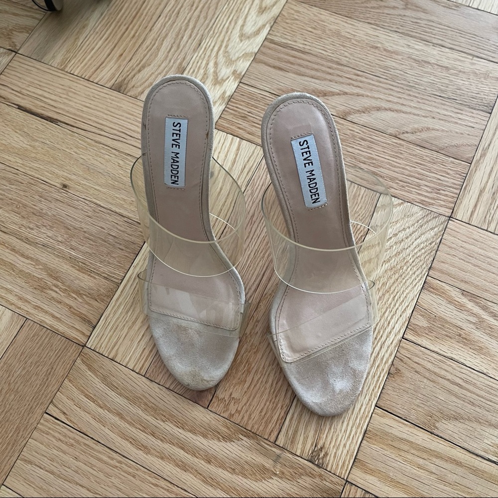 Steve Madden Clear heeled sandals